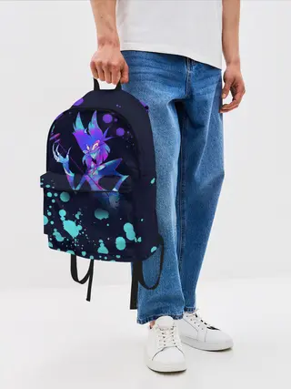 Рюкзак джинсовый / Hazbin Hotel