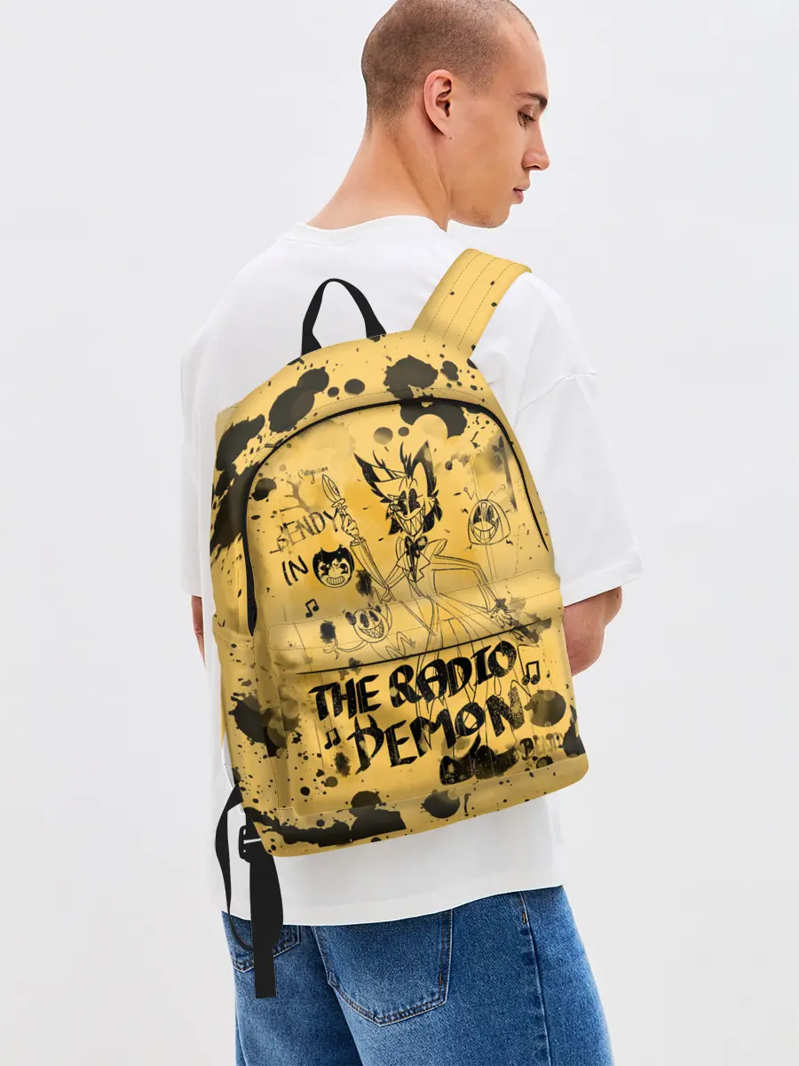 Рюкзак джинсовый / Hazbin Hotel