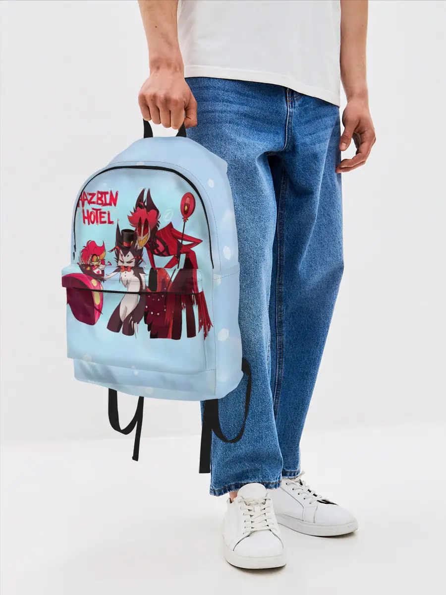 Рюкзак джинсовый / Отель хазбин