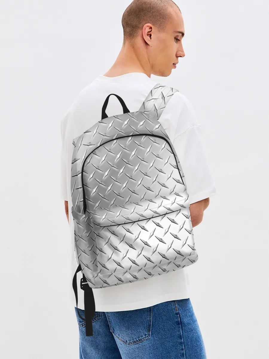 Рюкзак джинсовый / Рифлёный металл