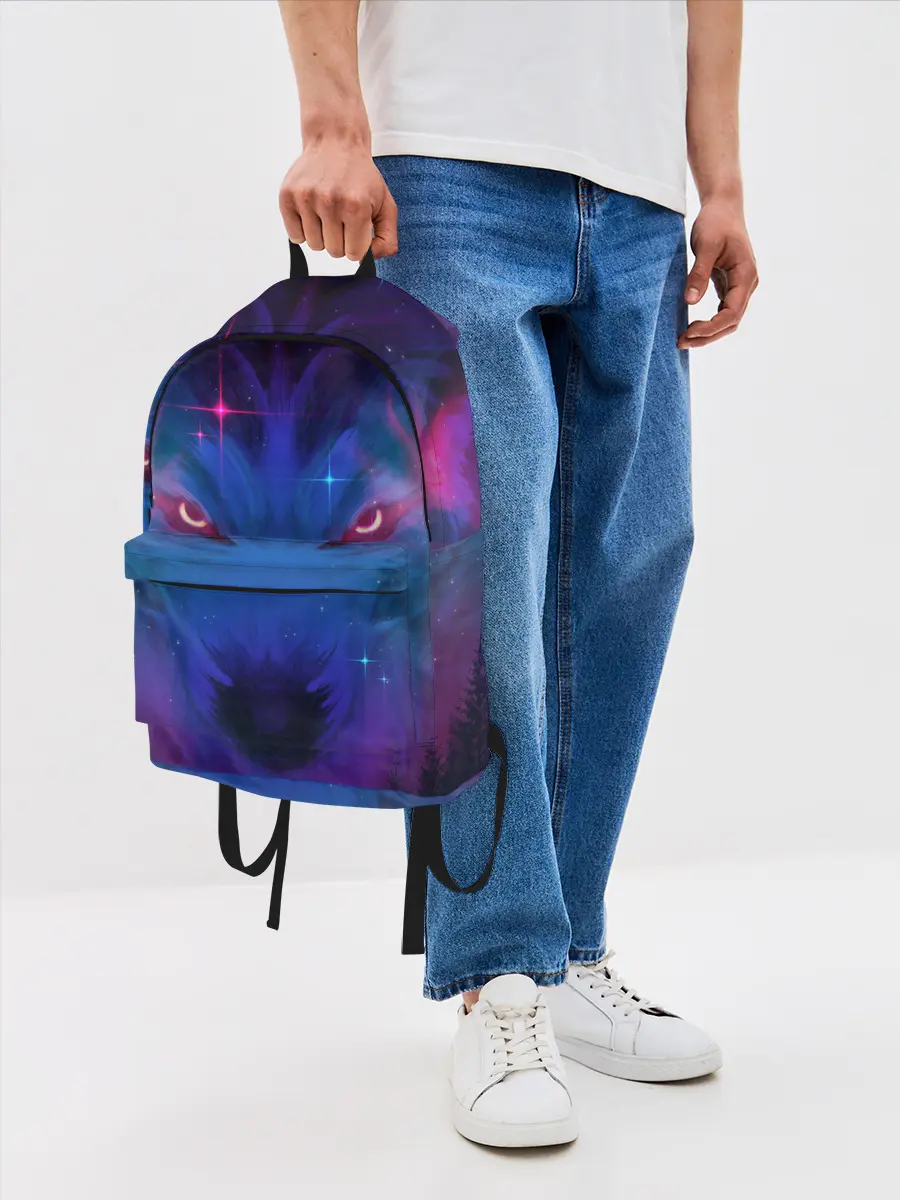 Рюкзак джинсовый / Звездный волк