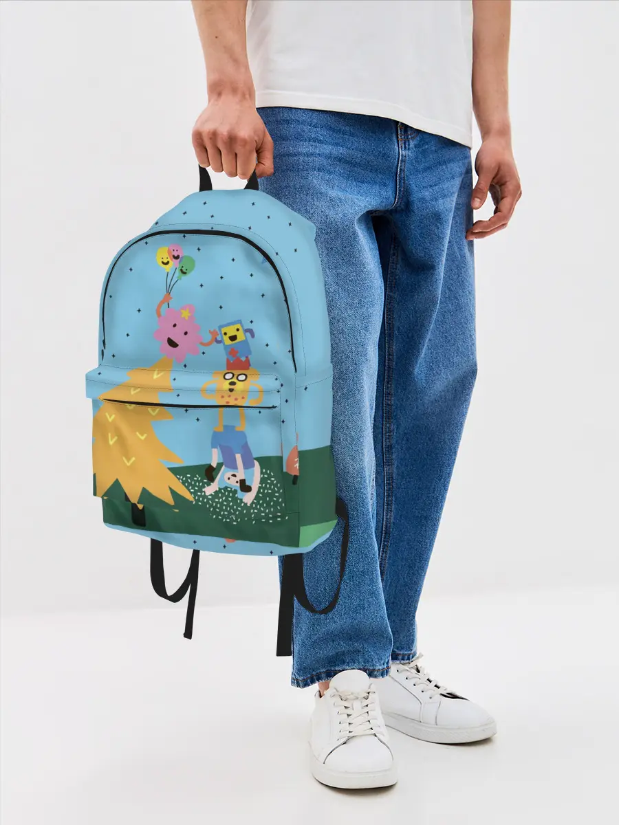 Рюкзак джинсовый / Время приключений Ёлка