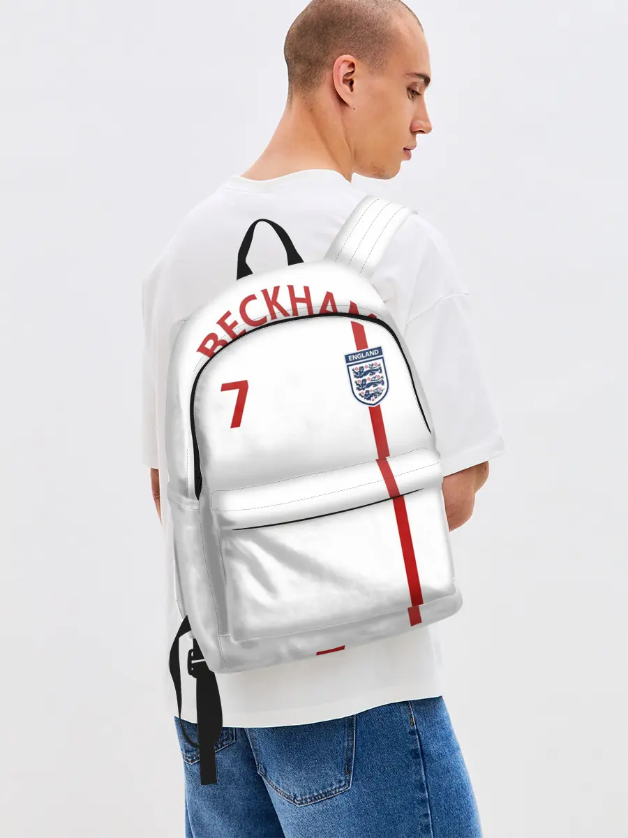Рюкзак джинсовый / Дэвид Бекхэм Англия Ретро