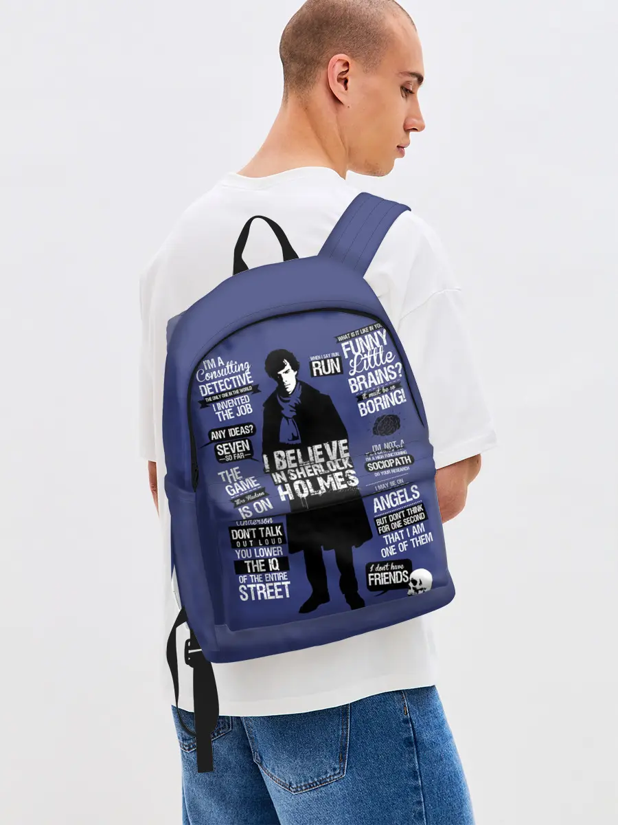 Рюкзак джинсовый / Sherlock