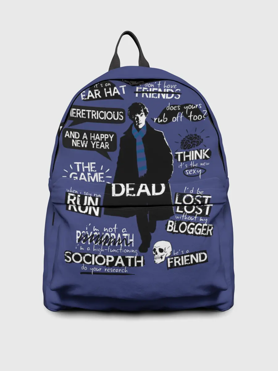 Рюкзак джинсовый / Sherlock not beab
