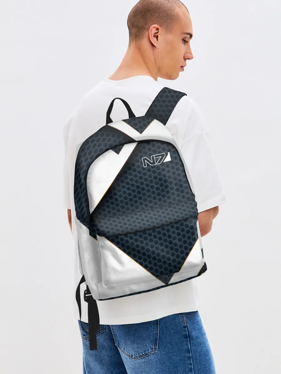 Рюкзак джинсовый / Mass Effect N7