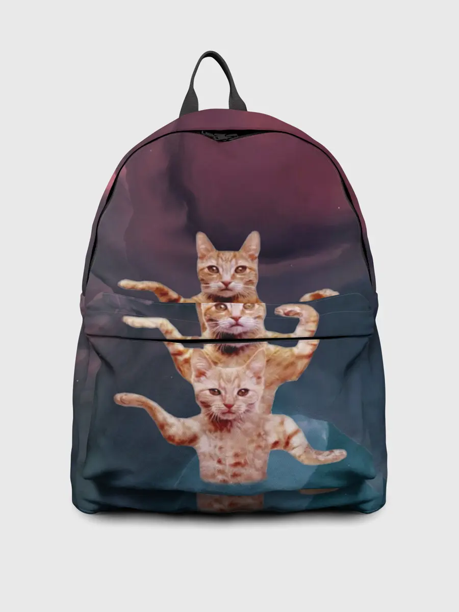 Рюкзак джинсовый / Танцующие коты