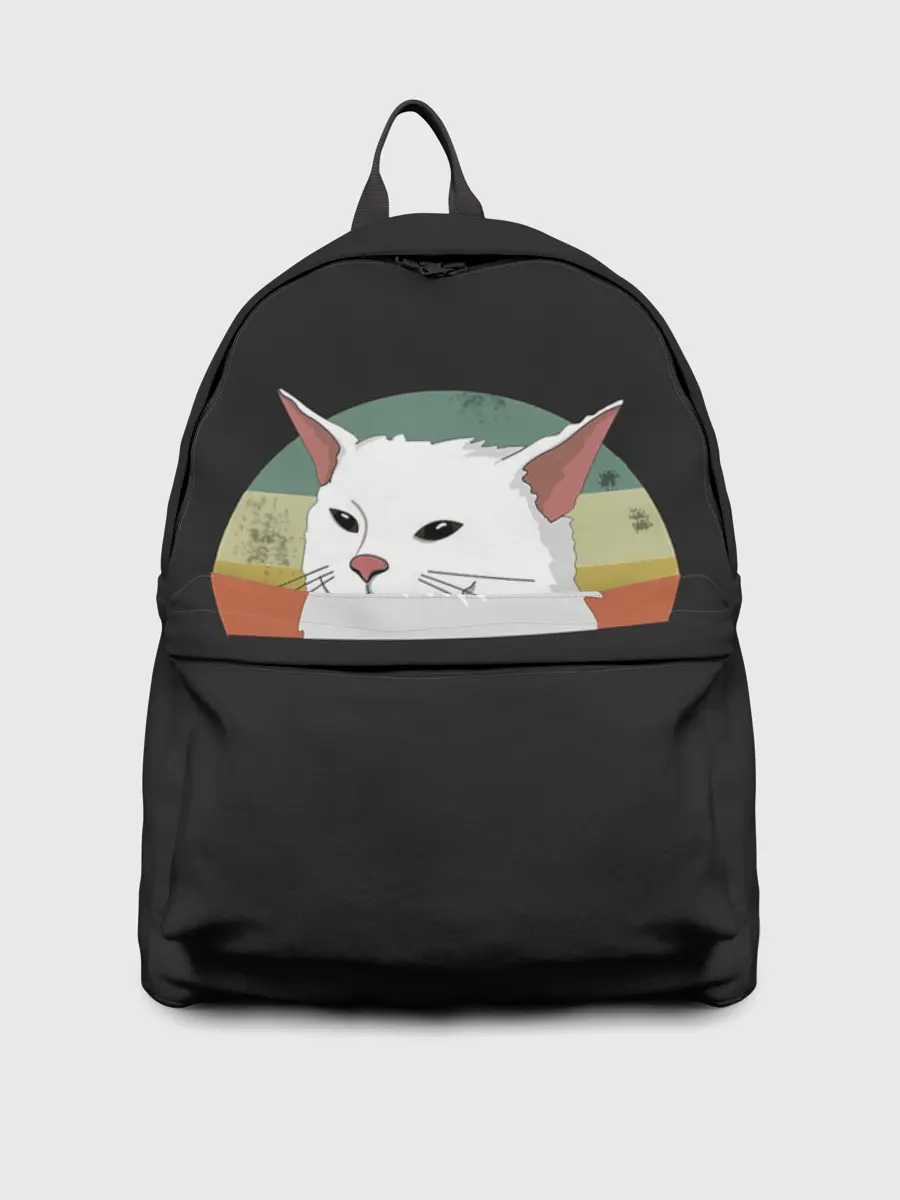 Рюкзак джинсовый / Woman Yelling at Cat