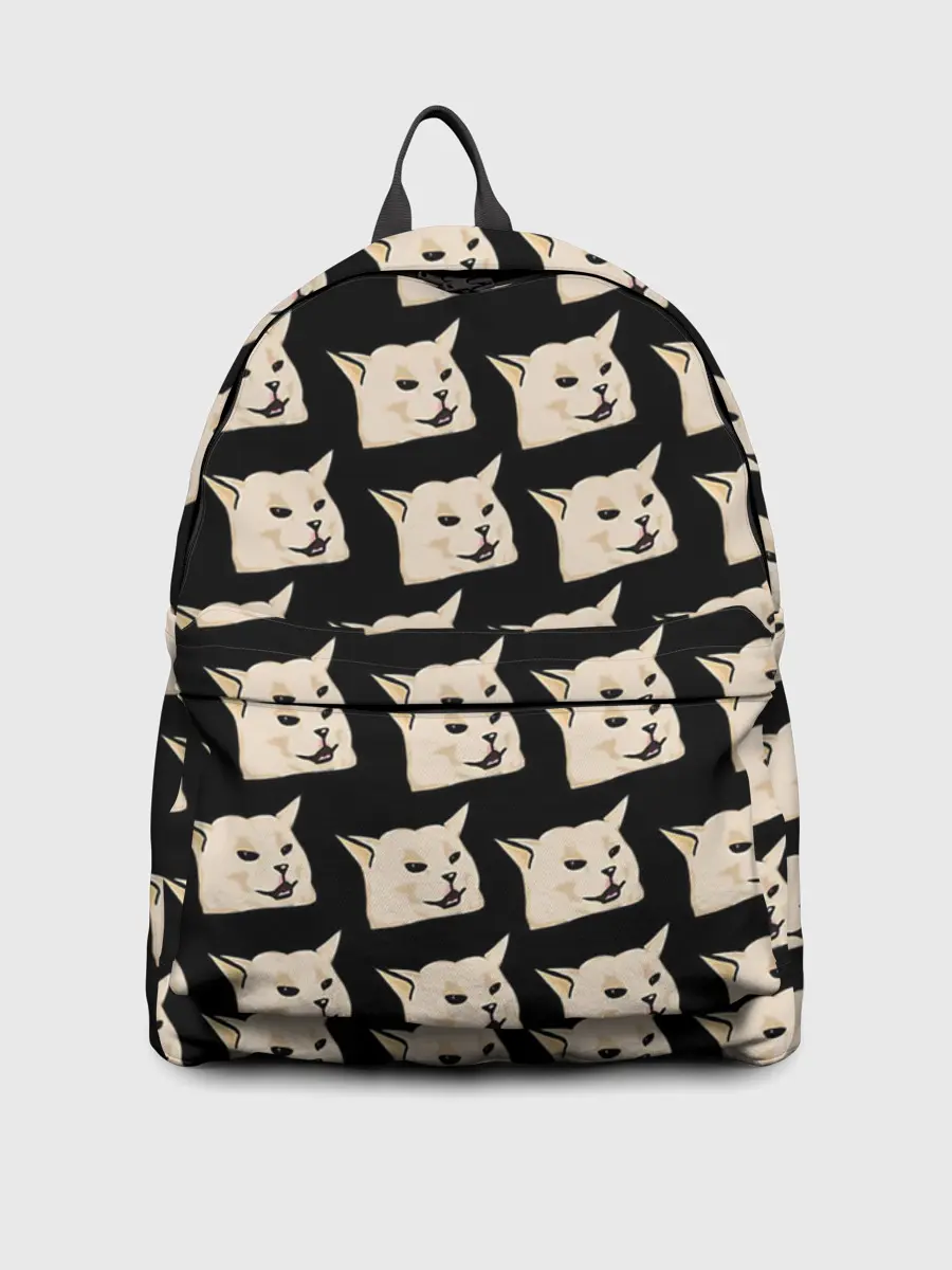 Рюкзак джинсовый / woman yelling at cat