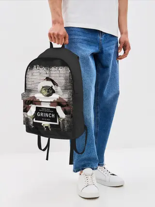 Рюкзак джинсовый / Гринч