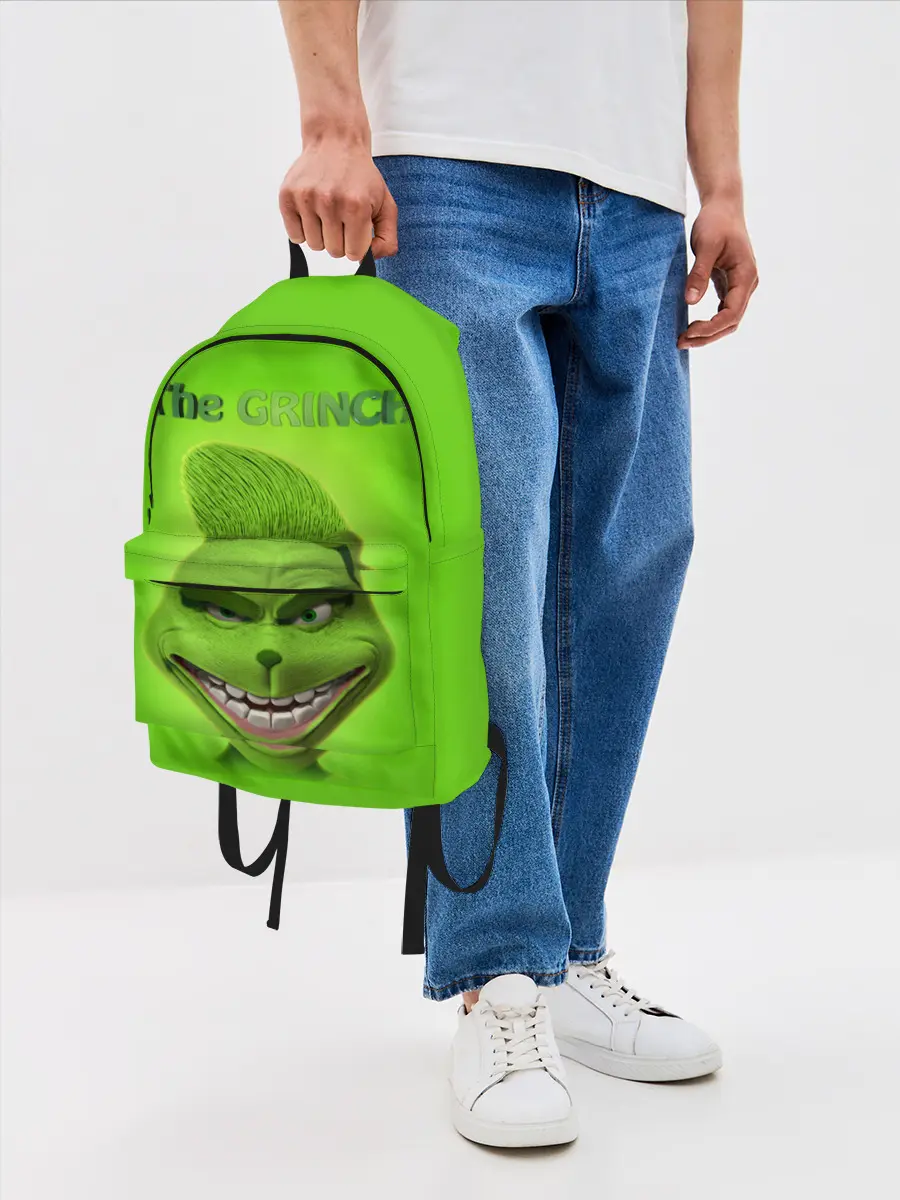 Рюкзак джинсовый / Grinch Face