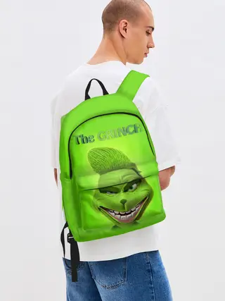 Рюкзак джинсовый / Grinch Face