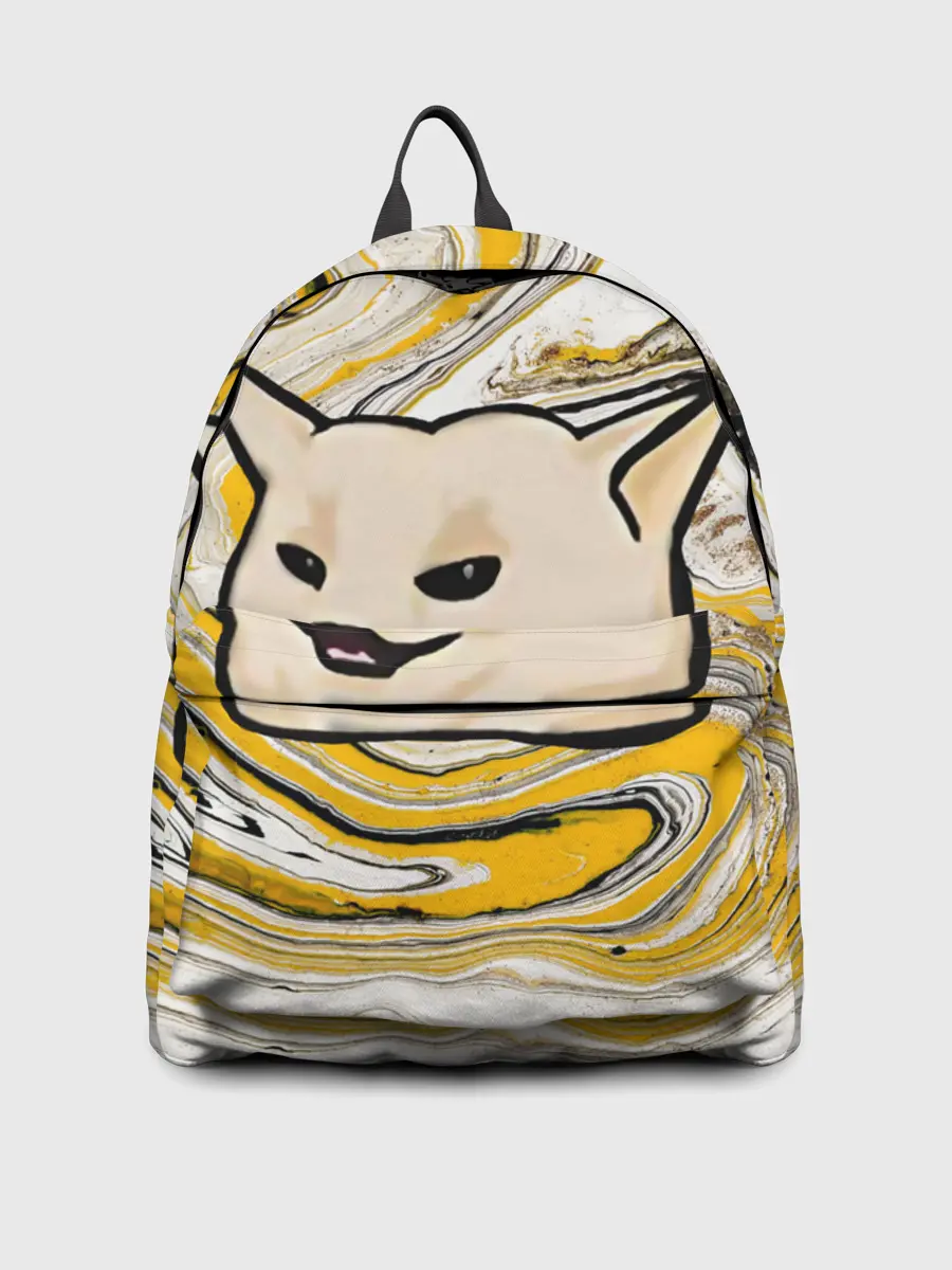 Рюкзак джинсовый / woman yelling at cat