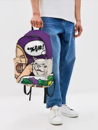 Рюкзак джинсовый / Woman yelling at a cat