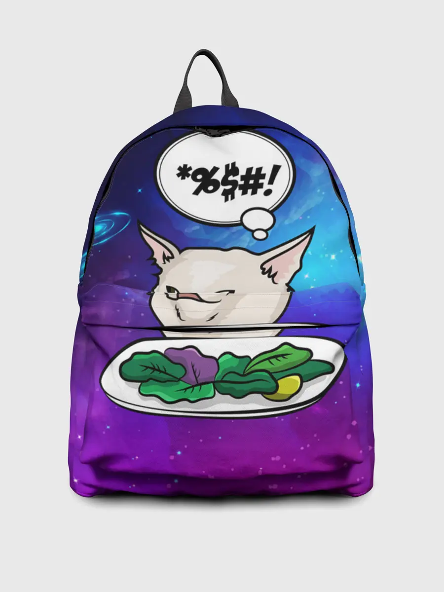 Рюкзак джинсовый / Woman yelling at a cat