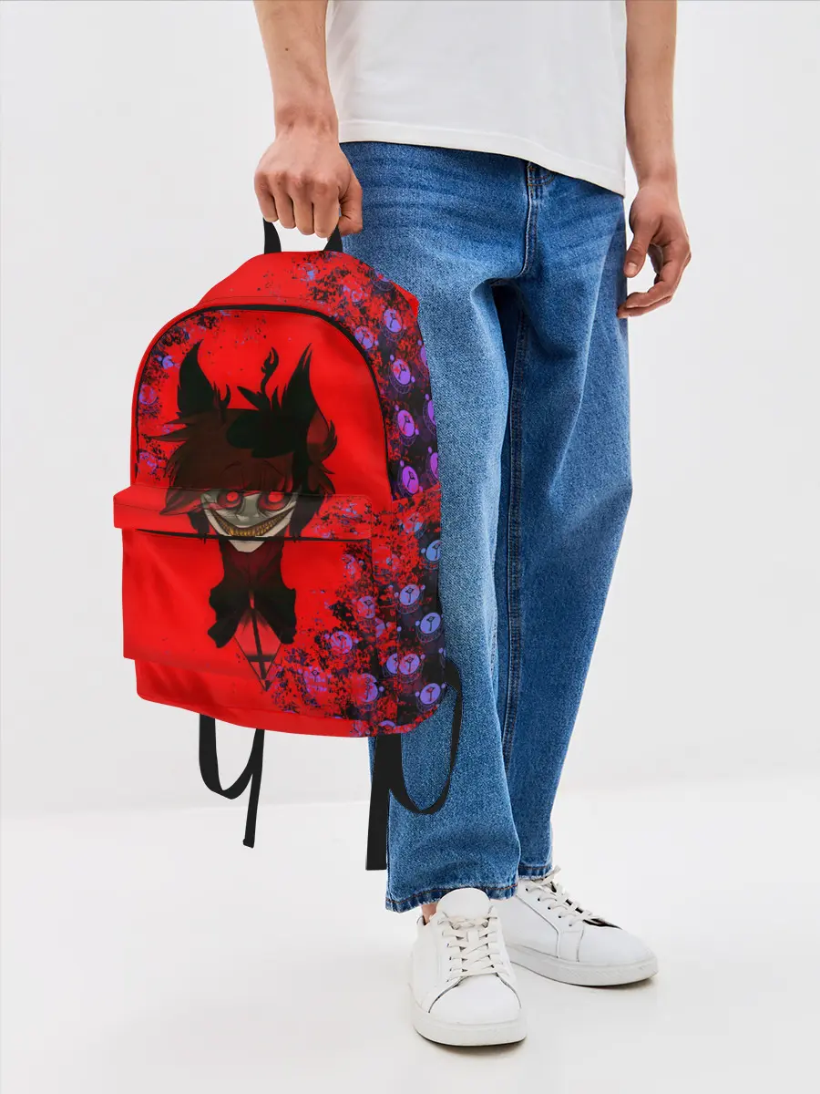 Рюкзак джинсовый / Hazbin Hotel Alastor