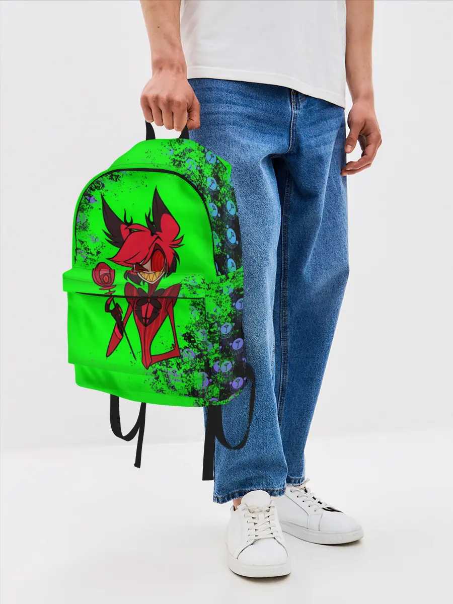 Рюкзак джинсовый / Hazbin Hotel Alastor