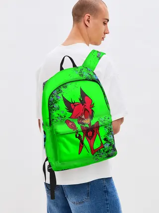 Рюкзак джинсовый / Hazbin Hotel Alastor