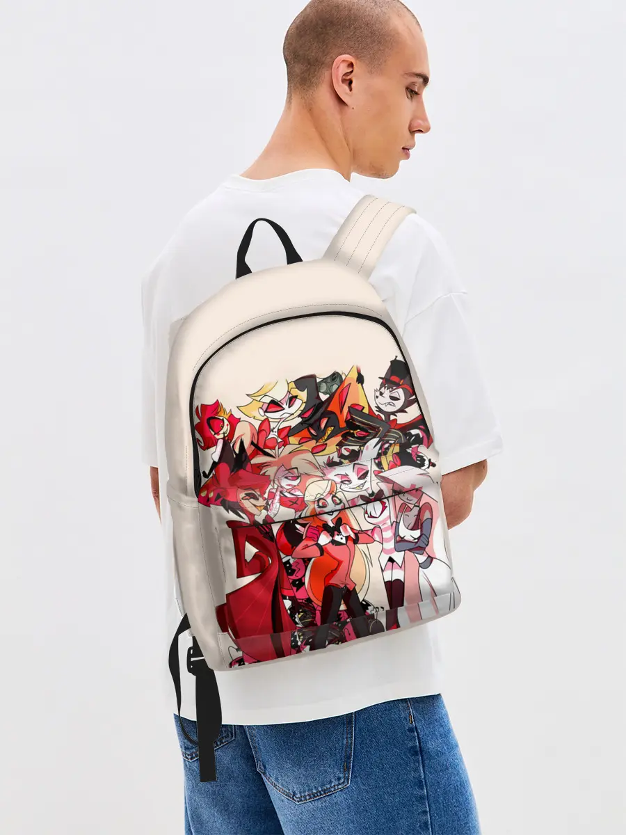 Рюкзак джинсовый / ОТЕЛЬ ХАЗБИН ПЕРСОНАЖИ