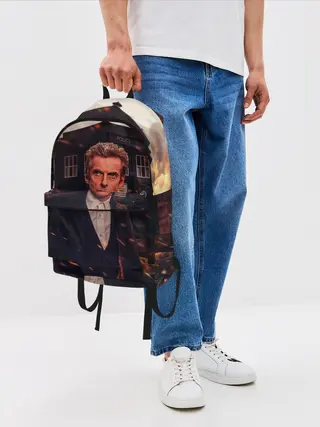 Рюкзак джинсовый / Доктор Кто