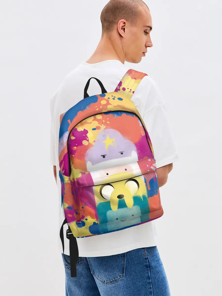 Рюкзак джинсовый / Adventure Time