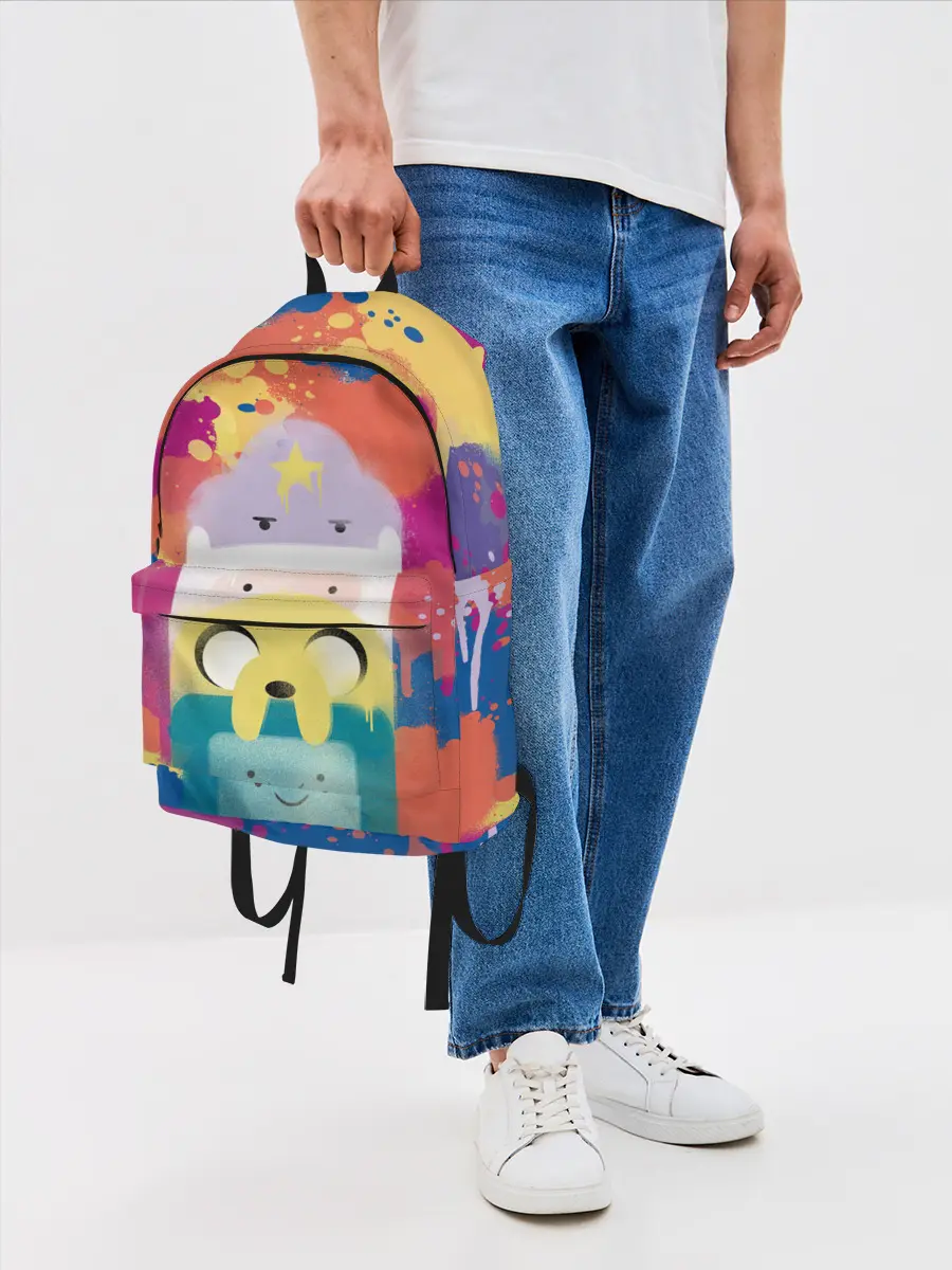 Рюкзак джинсовый / Adventure Time