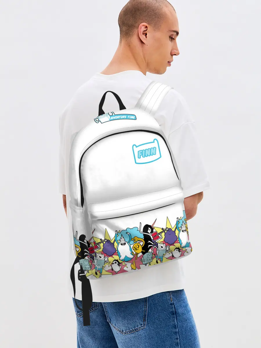 Рюкзак джинсовый / Finn Adventure Time
