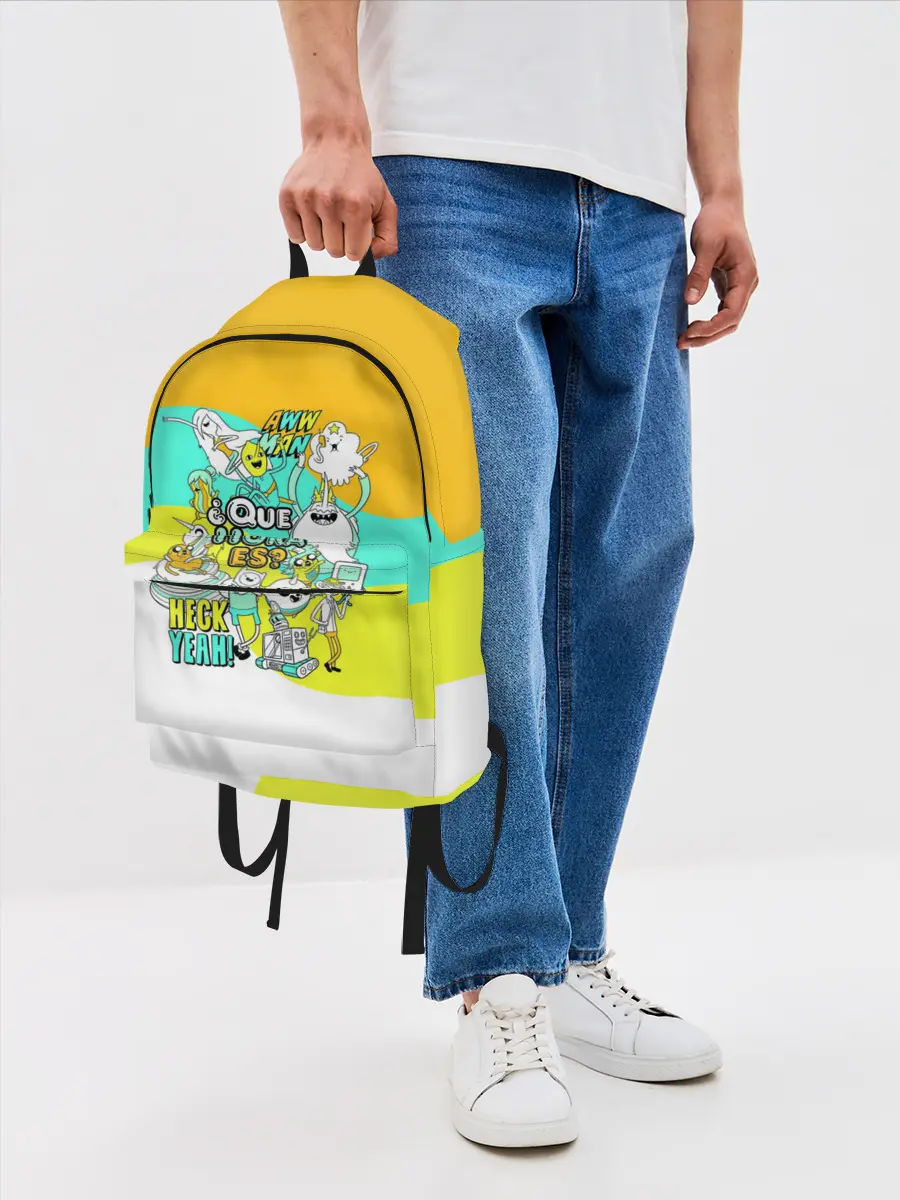 Рюкзак джинсовый / Adventure Time