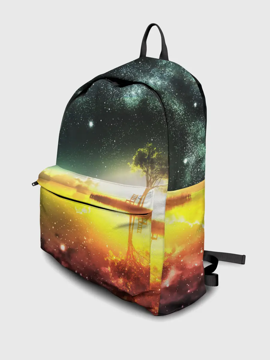 Рюкзак джинсовый / Закат со звездами