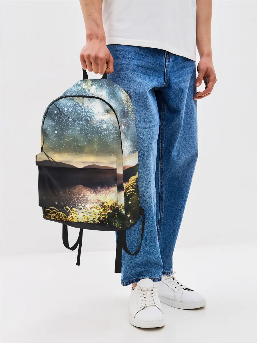 Рюкзак джинсовый / Ночь в горах