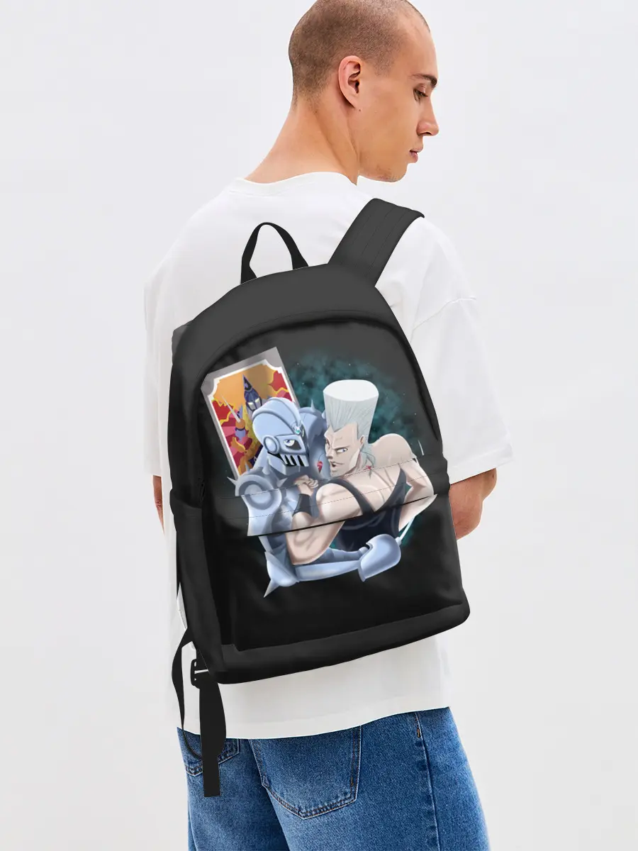 Рюкзак джинсовый / Приключения ДжоДжо