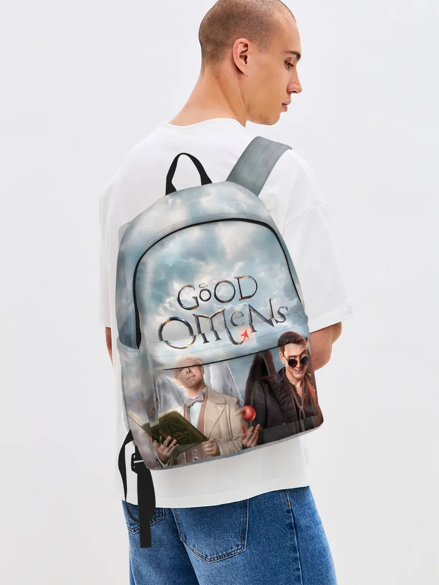 Рюкзак джинсовый / Good Omens