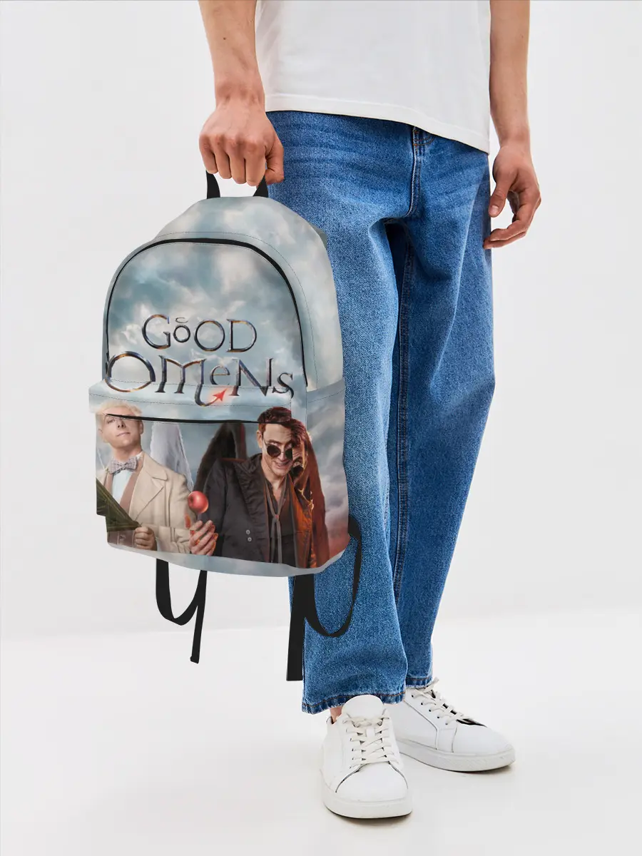 Рюкзак джинсовый / Good Omens