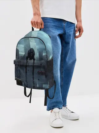 Рюкзак джинсовый / Халф-лайф