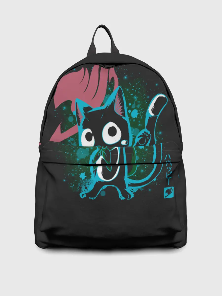 Рюкзак джинсовый / Эмблема Хвоста Феи и Хэппи