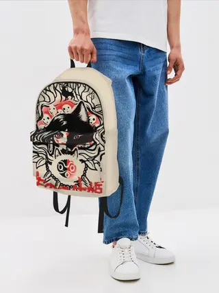 Рюкзак джинсовый / Принцесса Мононоке