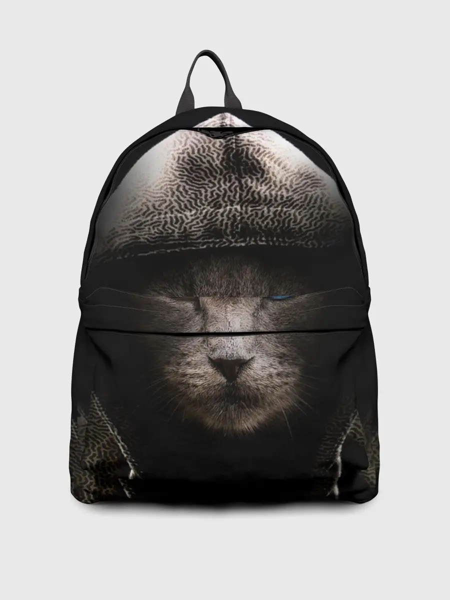 Рюкзак джинсовый / Уличный кот