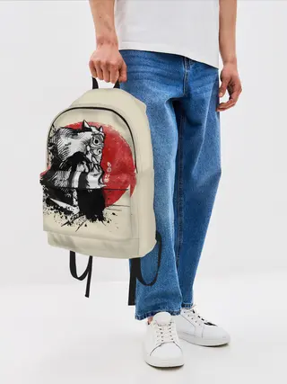 Рюкзак джинсовый / Принцесса Мононоке