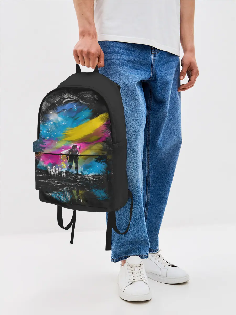 Рюкзак джинсовый / Принцесса Мононоке