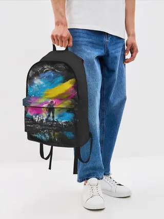 Рюкзак джинсовый / Принцесса Мононоке