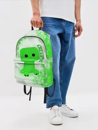 Рюкзак джинсовый / MINECRAFT CREEPER