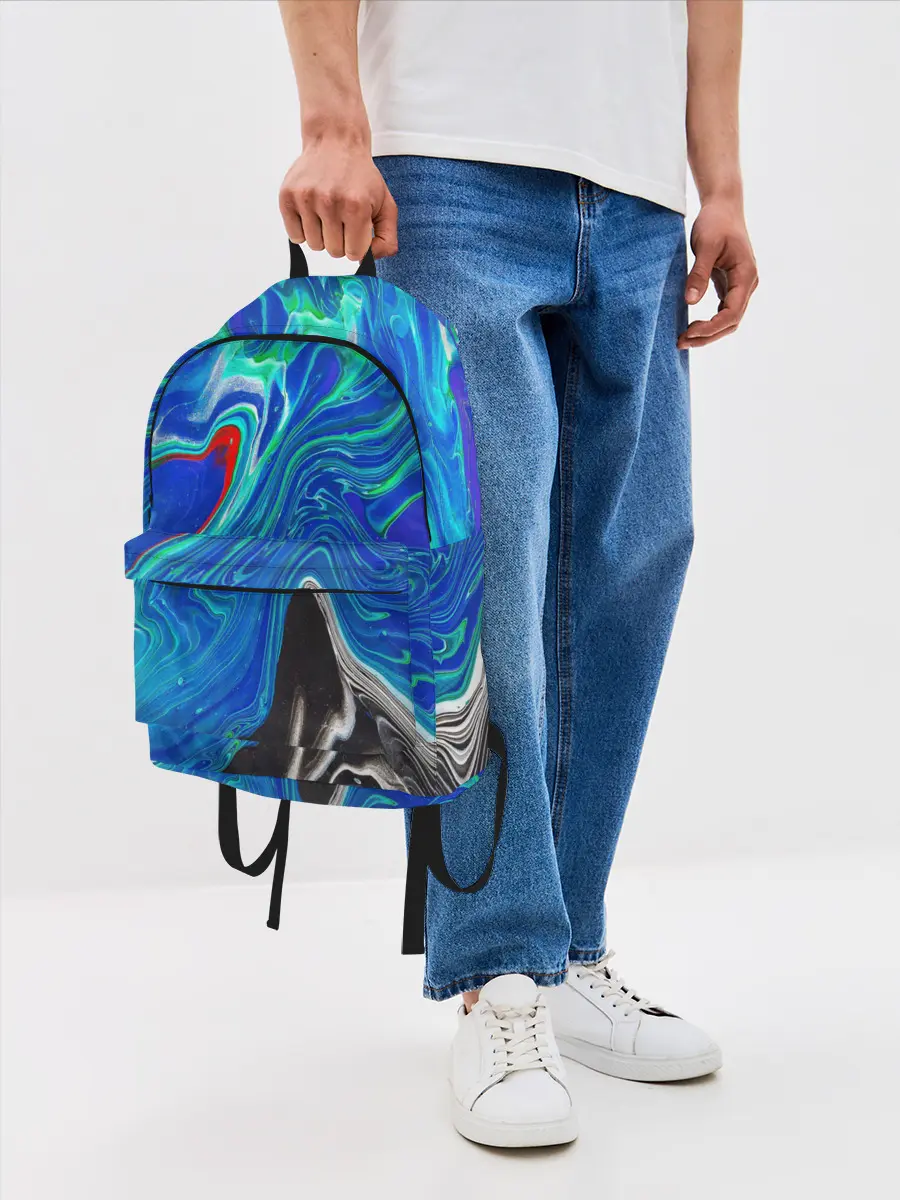 Рюкзак джинсовый / КИСЛОТНЫЙ АКРИЛ