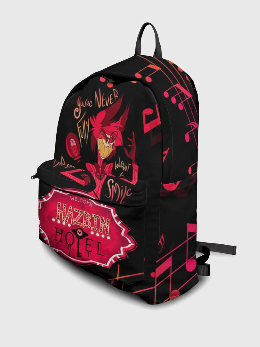 Рюкзак джинсовый / HAZBIN HOTEL ALASTOR.
