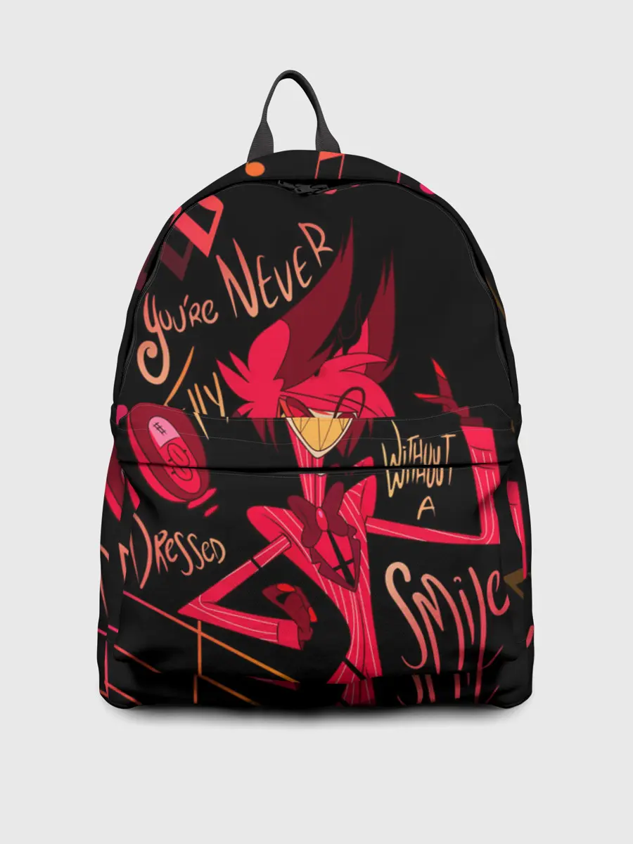 Рюкзак джинсовый / HAZBIN HOTEL ALASTOR.