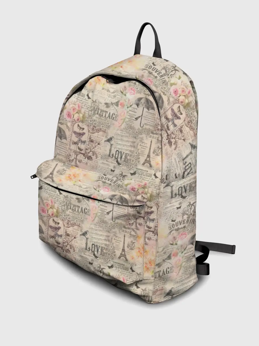 Рюкзак джинсовый / Paris vintage theme