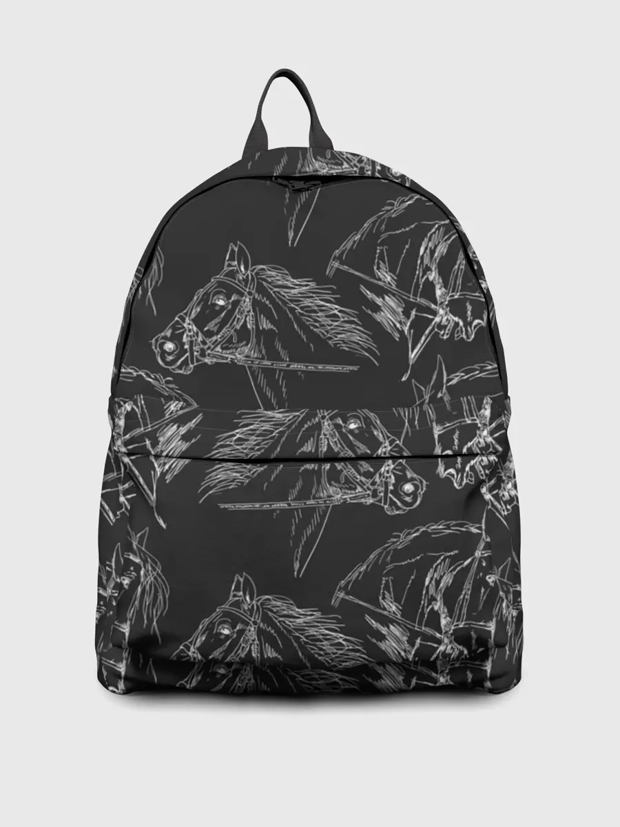 Рюкзак джинсовый / кони