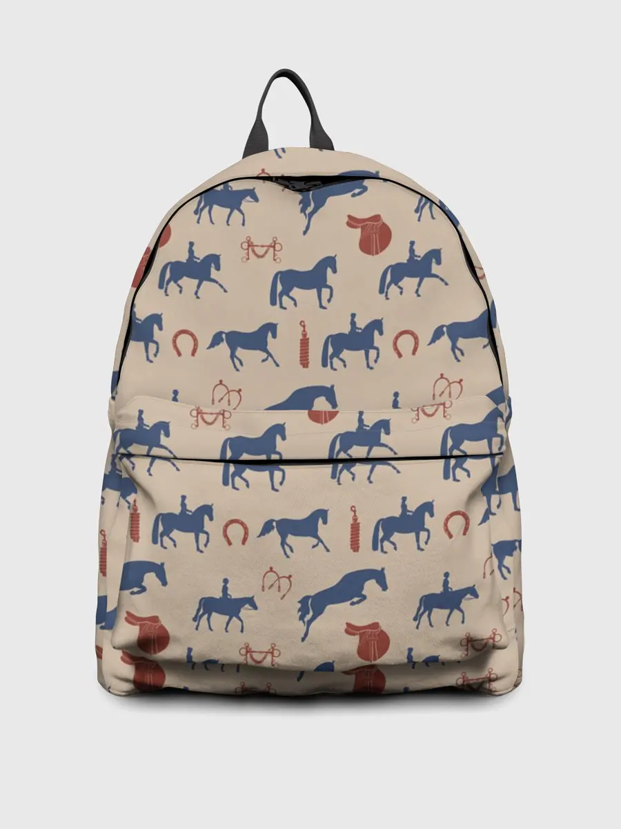 Рюкзак джинсовый / кони