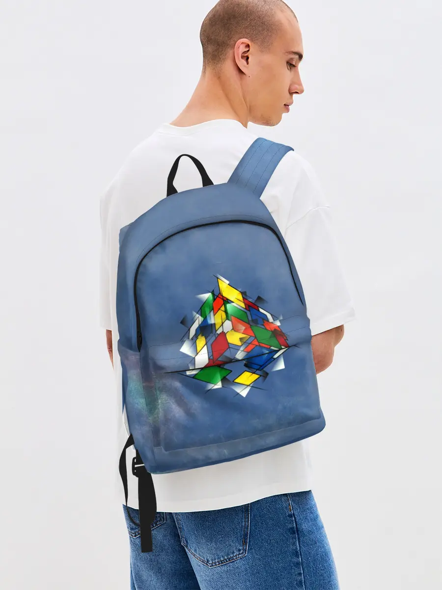 Рюкзак джинсовый / Кубик Рубика