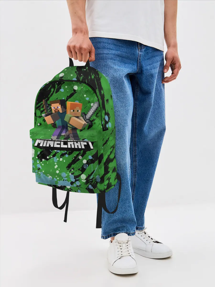 Рюкзак джинсовый / Minecraft / Майнкрафт