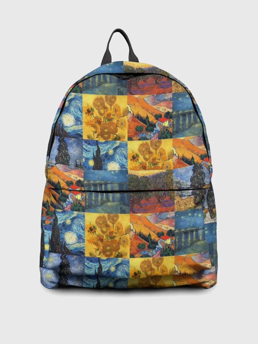Рюкзак джинсовый / Картины Ван Гога